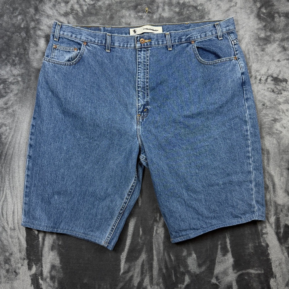 Authentic Jeanswear Loose Fit Denim Shorts Mens 48 Blue Medium Wash Cotton 10/07